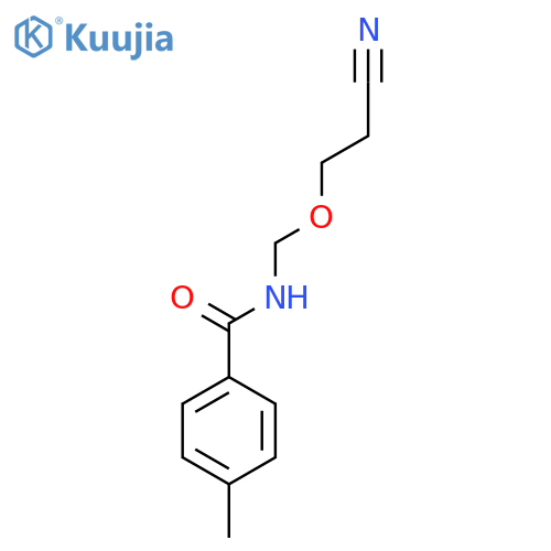 Benzamide, N-(cyanoethoxymethyl)-4-methyl- structure
