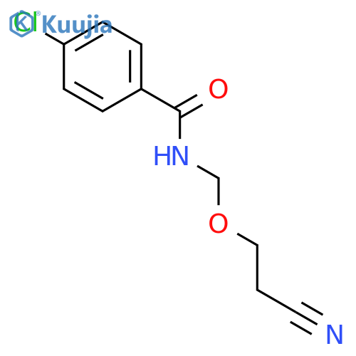 Benzamide,4-chloro-N-(cyanoethoxymethyl)- structure