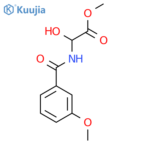 ACETIC ACID, HYDROXY[(3-METHOXYBENZOYL)AMINO]-, METHYL ESTER structure