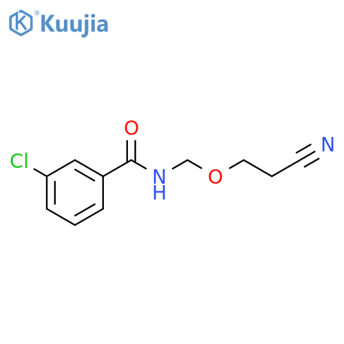 Benzamide, 3-chloro-N-(cyanoethoxymethyl)- structure