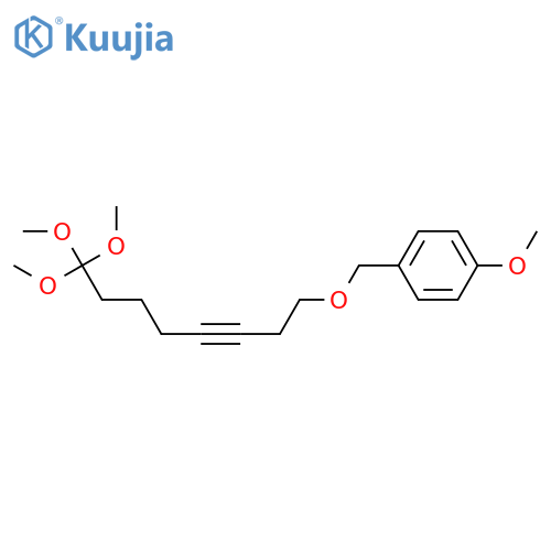 Benzene, 1-methoxy-4-[[(8,8,8-trimethoxy-3-octynyl)oxy]methyl]- structure