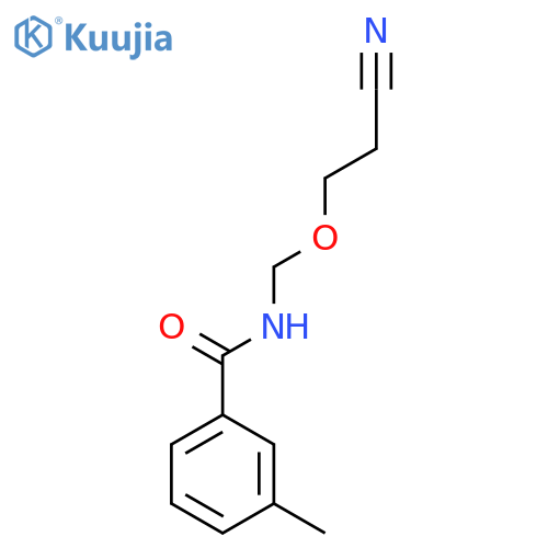 Benzamide, N-(cyanoethoxymethyl)-3-methyl- structure