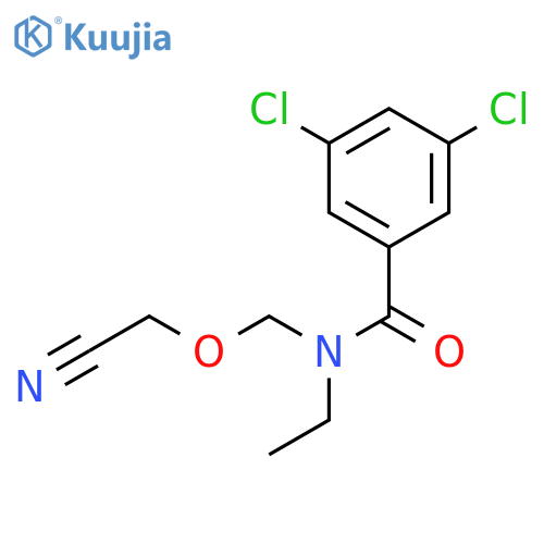 BENZAMIDE, 3,5-DICHLORO-N-(CYANOMETHOXYMETHYL)-N-ETHYL- structure