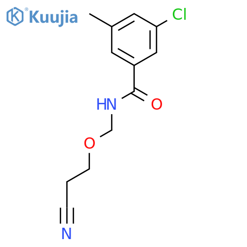 Benzamide, 3-chloro-N-(cyanoethoxymethyl)-5-methyl- structure