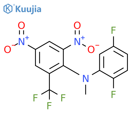 Benzenamine,N-(2,5-difluorophenyl)-N-methyl-2,4-dinitro-6-(trifluoromethyl)- structure