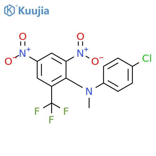 Benzenamine, N-(4-chlorophenyl)-N-methyl-2,4-dinitro-6-(trifluoromethyl)- structure