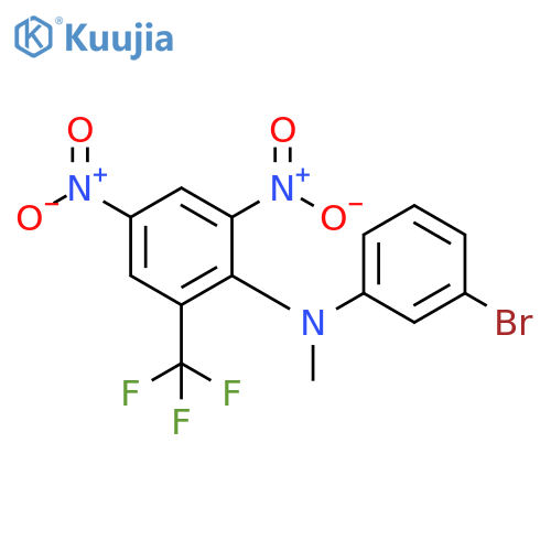 Benzenamine, N-(3-bromophenyl)-N-methyl-2,4-dinitro-6-(trifluoromethyl)- structure
