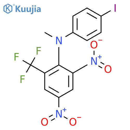 Benzenamine, N-(4-iodophenyl)-N-methyl-2,4-dinitro-6-(trifluoromethyl)- structure