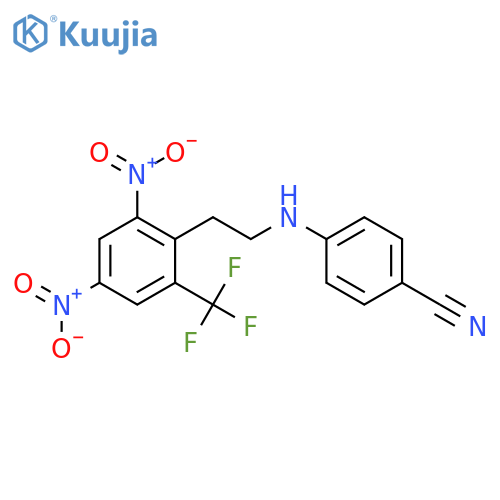 Benzonitrile, 4-[[2,4-dinitro-6-(trifluoromethyl)phenyl]ethylamino]- structure