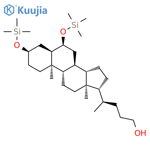 Cholan-24-ol, 3,6-bis[(trimethylsilyl)oxy]-, (3a,5b,6a)- structure