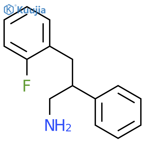 3-(2-Fluorophenyl)-2-phenylpropylamine hydrochloride structure