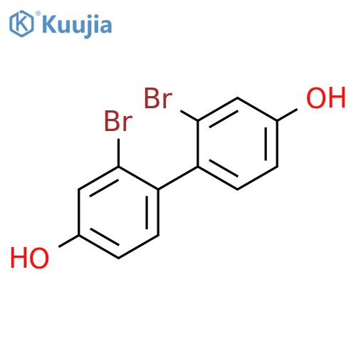 [1,1'-BIPHENYL]-4,4'-DIOL, 2,2'-DIBROMO- structure