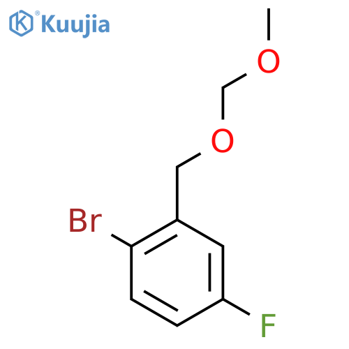 1-bromo-4-fluoro-2-(methoxymethoxy)methylbenzene structure