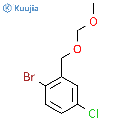 2-Bromo-5-chloro-1-(methoxymethoxymethyl)benzene structure