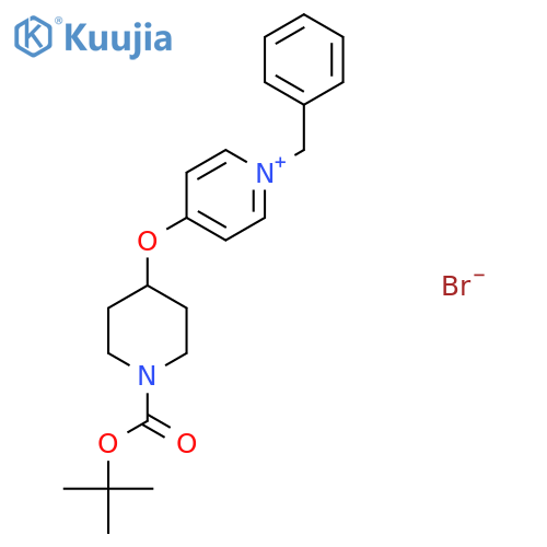 1-benzyl-4-({1-(tert-butoxy)carbonylpiperidin-4-yl}oxy)pyridin-1-ium bromide structure