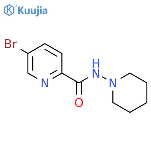 2-PYRIDINECARBOXAMIDE, 5-BROMO-N-1-PIPERIDINYL- structure