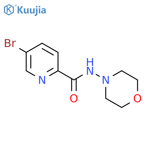 2-Pyridinecarboxamide, 5-bromo-N-4-morpholinyl- structure