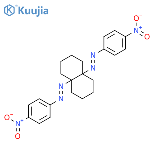 Diazene, 1,1'-(octahydro-4a,8a-naphthalenediyl)bis[2-(4-nitrophenyl)- structure
