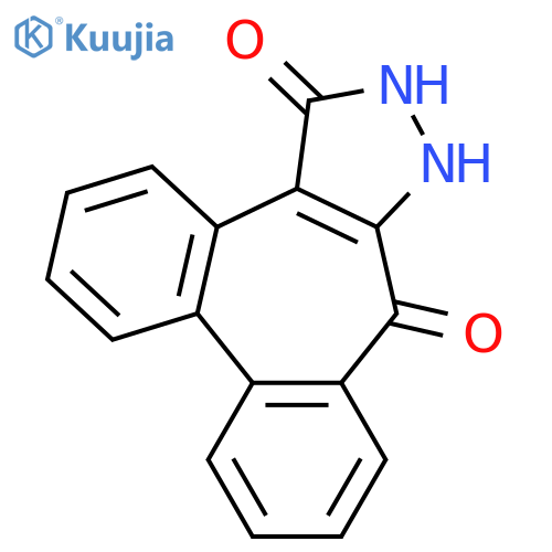 Dibenzo[3,4:5,6]cyclohepta[1,2-c]pyrazole-5,8-dione, 6,7-dihydro- structure