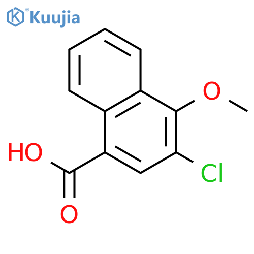 1-Naphthalenecarboxylic acid, 3-chloro-4-methoxy- structure