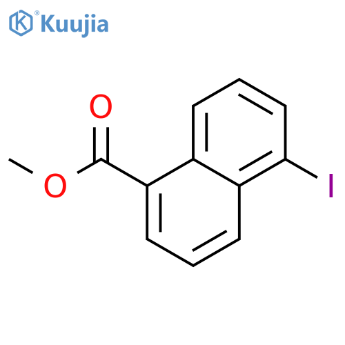 1-Naphthalenecarboxylic acid, 5-iodo-, methyl ester structure