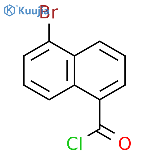 5-bromo-1-naphthoyl chloride structure