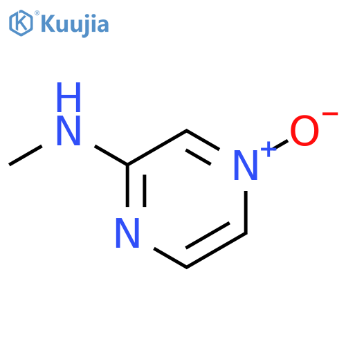 PYRAZINAMINE, N-METHYL-, 4-OXIDE structure
