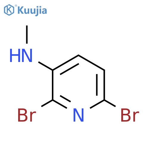 2,6-dibromo-N-methylpyridin-3-amine structure