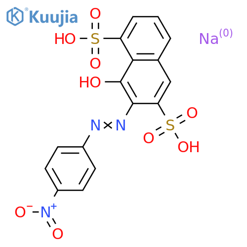 disodium 8-hydroxy-7-[(4-nitrophenyl)azo]naphthalene-1,6-disulphonate structure