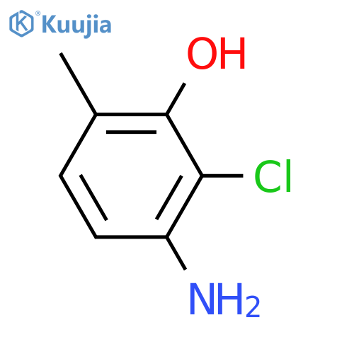3-amino-2-chloro-6-methylphenol structure