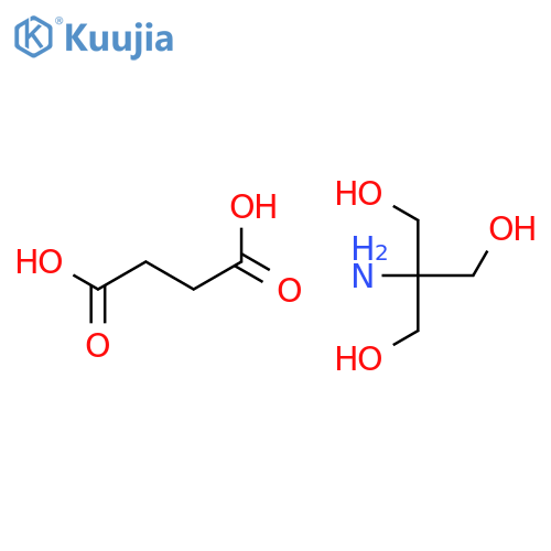 Succinic acid, compound with 2-amino-2-(hydroxymethyl)propane-1,3-diol (1:1) structure