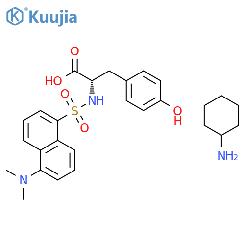 n-[[5-(dimethylamino)-1-naphthyl]sulphonyl]-l-tyrosine, compound with cyclohexylamine (1:1) structure