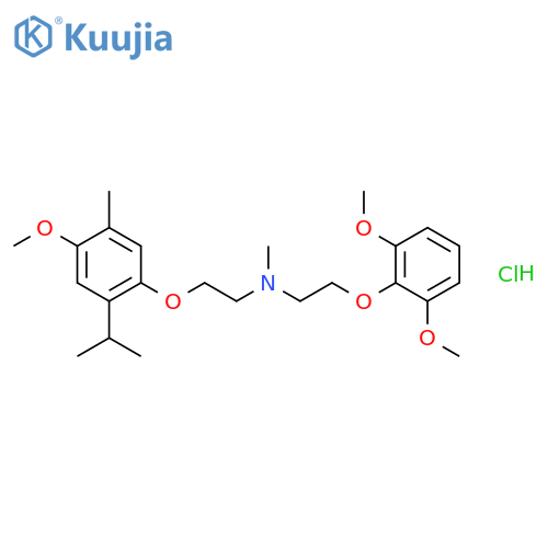 Ethanamine,N-[2-(2,6-dimethoxyphenoxy)ethyl]-2-[4-methoxy-5-methyl-2-(1-methylethyl)phenoxy]-N-methyl-,hydrochloride (1:1) structure