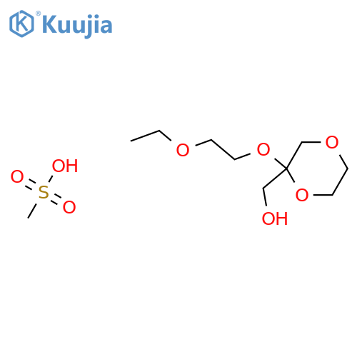 1,4-DIOXANE-2-METHANOL, 2-(2-ETHOXYETHOXY)-, METHANESULFONATE, (R)- structure