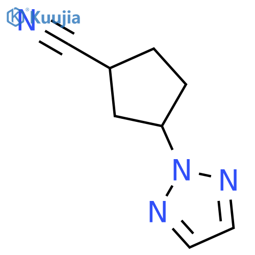 CYCLOPENTANECARBONITRILE, 3-(2H-1,2,3-TRIAZOL-2-YL)- structure