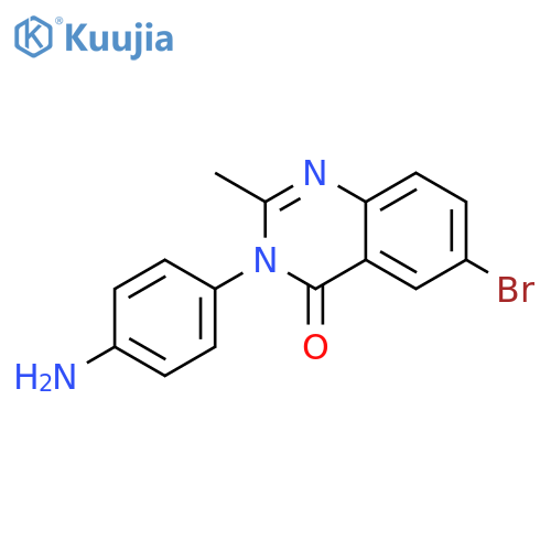 4(3H)-Quinazolinone, 3-(4-aminophenyl)-6-bromo-2-methyl- structure