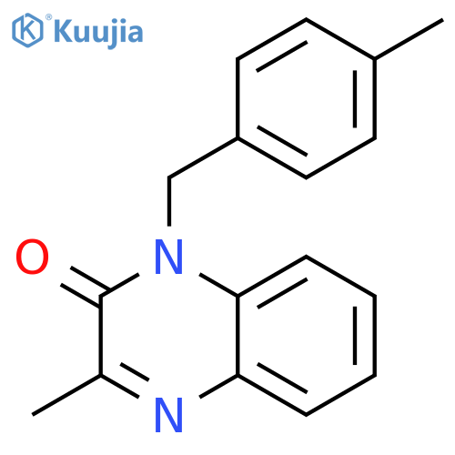 2(1H)-QUINOXALINONE, 3-METHYL-1-[(4-METHYLPHENYL)METHYL]- structure