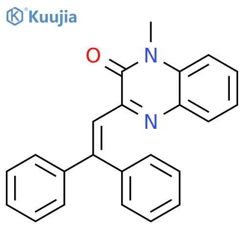 2(1H)-QUINOXALINONE, 3-(2,2-DIPHENYLETHENYL)-1-METHYL- structure