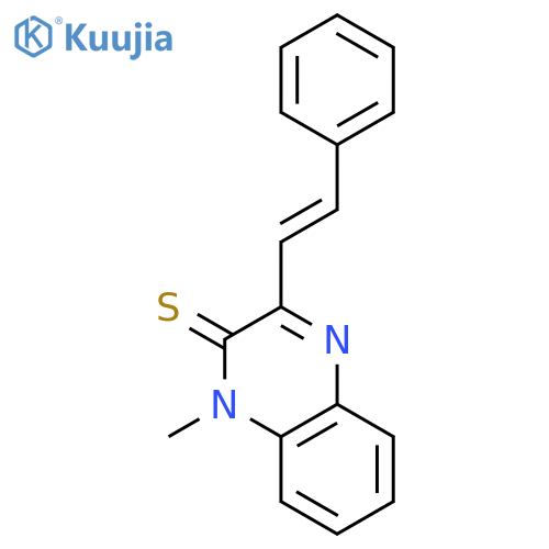 2(1H)-QUINOXALINETHIONE, 1-METHYL-3-(2-PHENYLETHENYL)- structure