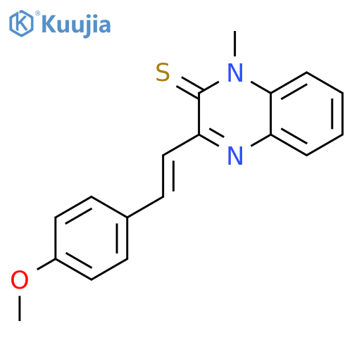 2(1H)-QUINOXALINETHIONE, 3-[2-(4-METHOXYPHENYL)ETHENYL]-1-METHYL- structure