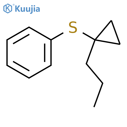 BENZENE, [(1-PROPYLCYCLOPROPYL)THIO]- structure