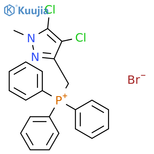 PHOSPHONIUM, [(4,5-DICHLORO-1-METHYL-1H-PYRAZOL-3-YL)METHYL]TRIPHENYL-, BROMIDE structure