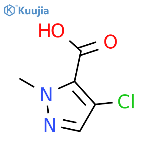 4-chloro-2-methyl-pyrazole-3-carboxylic acid structure