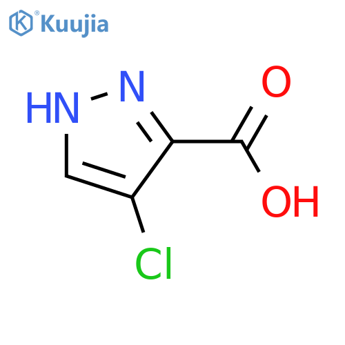 4-Chloro-1H-pyrazole-3-carboxylic acid structure