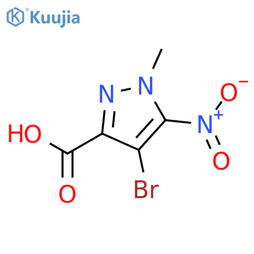1H-Pyrazole-3-carboxylic acid, 4-bromo-1-methyl-5-nitro- structure
