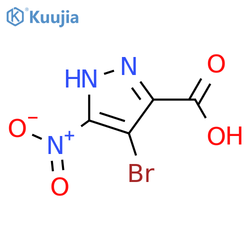 4-Bromo-5-nitro-1H-pyrazole-3-carboxylic acid structure