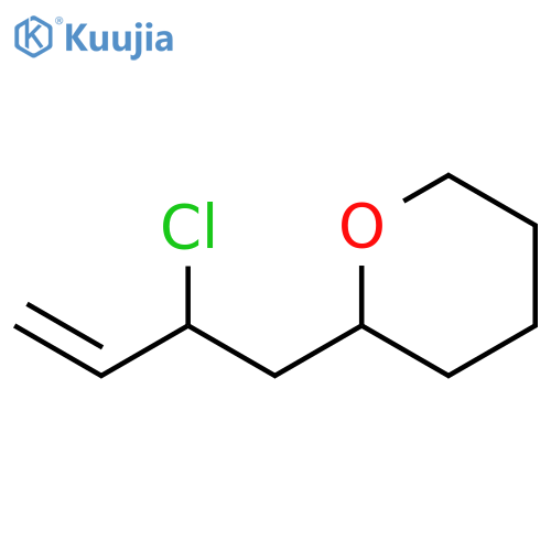 2H-PYRAN, 2-(2-CHLORO-3-BUTENYL)TETRAHYDRO- structure
