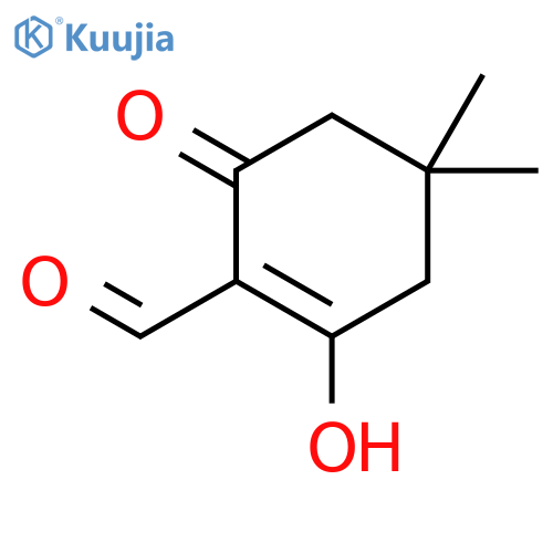 1-Cyclohexene-1-carboxaldehyde, 2-hydroxy-4,4-dimethyl-6-oxo- structure