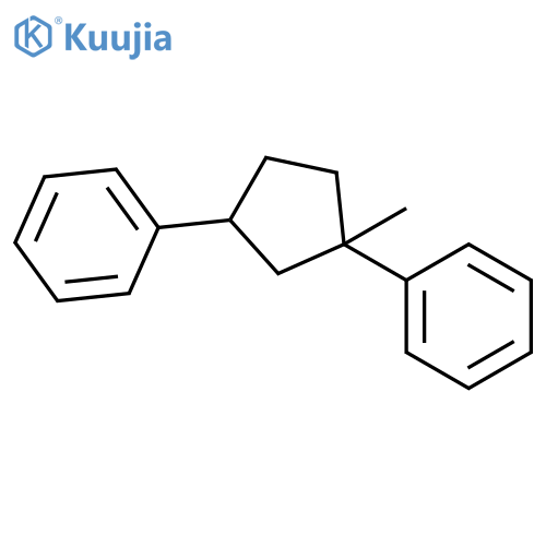 BENZENE, 1,1'-(1-METHYL-1,3-CYCLOPENTANEDIYL)BIS- structure