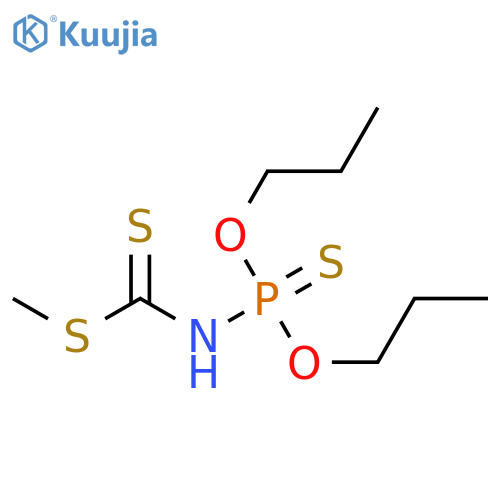 Carbamodithioic acid, (dipropoxyphosphinothioyl)-, methyl ester structure